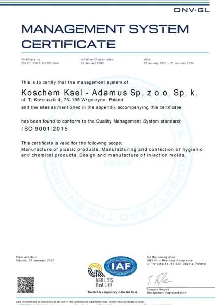 ISO-9001-AQ-POL-RvA-1-pl-EN-Koscehm sp. z o.o