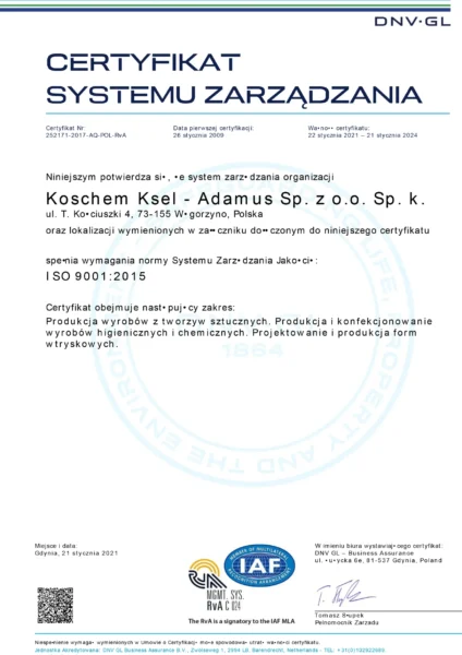 ISO-9001-AQ-POL-RvA-1-pl-PL-Koscehm sp. z o.o
